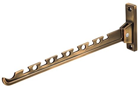 Metafranc Wysięgnik do odzieży firmy Meister  330 x 28 mm  nośność 20 kg  stabilny materiał  funkcja składania wysięgnika oszczędzająca miejsce | drążek na ubrania | hak na ścianę | hak składany, hak do wieszan