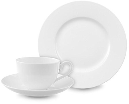 Villeroy & Boch Royal zestaw do kawy/wysokiej jakości porcelana Bone (18-częściowy zestaw naczyń w ponadczasowym wzorem/odpowiednia dla osoby do 6/1 X) 1044127127