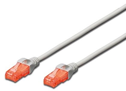 Ewent kabel sieciowy Patch Cat 6 u/UTP, AWG 24/7, 2 X RJ45, szary EW-6U-020