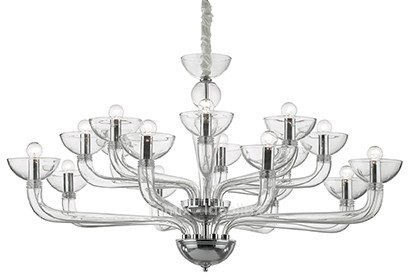 Ideal Lux Lampa wisząca Casanova kol przydymione szkło 095639)