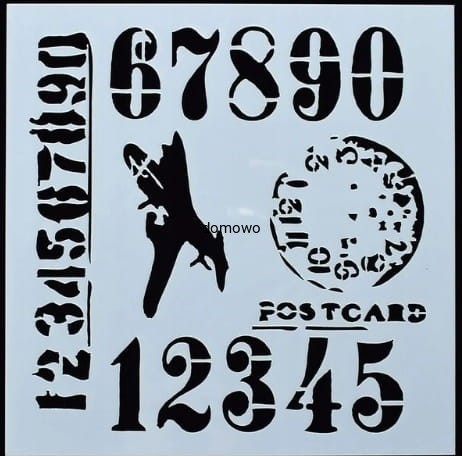 SZABLON SZABLONY DO MALOWANIA RYSOWANIA NADRUKÓW 8