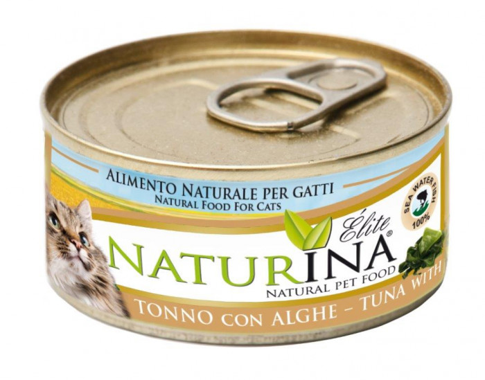 Naturina Naturina Wet Cat - Tunczuk z algami 70g