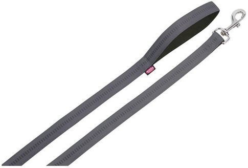 Nobby Smycz Soft Grip 120 cm : Kolor - ciemnoszaro-czarny, Rozmiar - XS-10mm/długość 120cm 78508-74