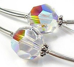 Swarovski OKAZJA piękne kolczyki SREBRO 12AB
