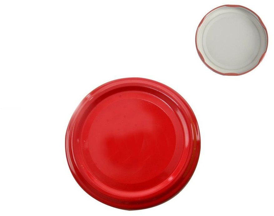 Orion Komplet 10 zakrętek twist-off, 5,3 cm, czerwony