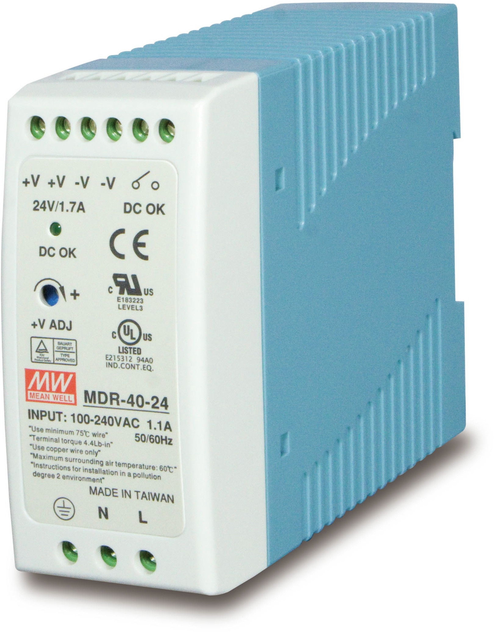 PLANET PWR-40-24 Zasilacz przemysłowy 24V 40W DIN