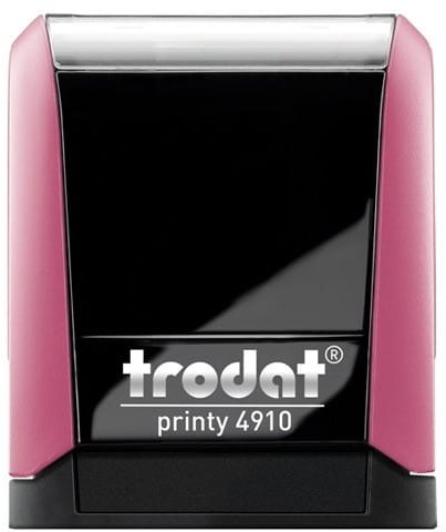 Trodat Pieczątka automat 4910 różowa - poduszka czarna 26X9mm /TRE-4910ROWCA/ UN190-8
