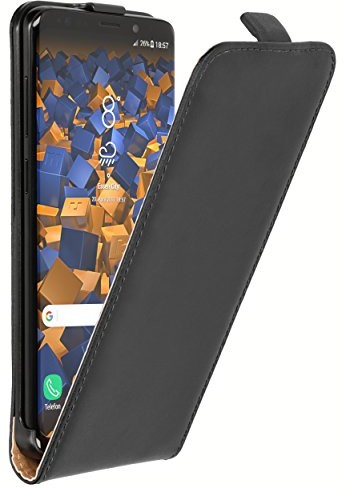 Mumbi etui z klapką kompatybilne z Samsung Galaxy S9+, czarne Samsung Galaxy S9+