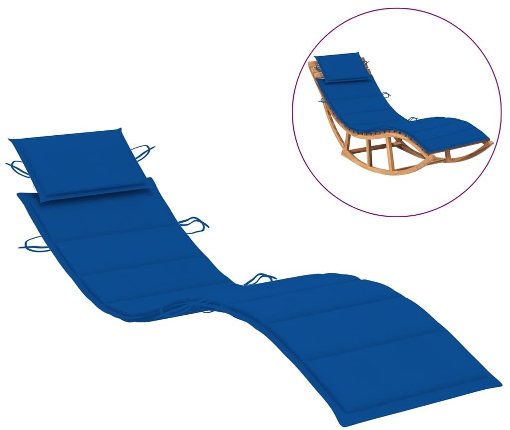 vidaXL Poduszka na leżak, kobaltowa, 186x58x4 cm 314168