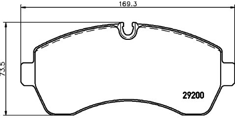 Mintex Zestaw klocków hamulcowych, hamulce tarczowe MDB2804