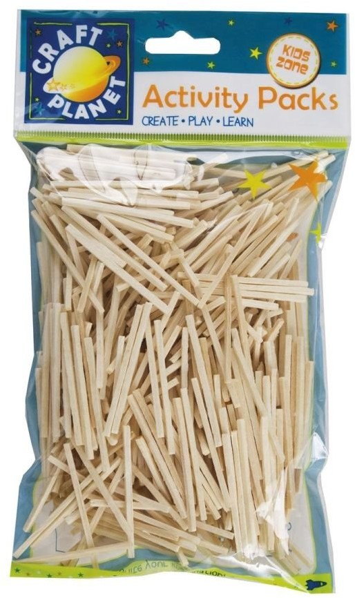 Design Objectives Design Objectives, patyczki drewniane, naturalne, 500 sztuk