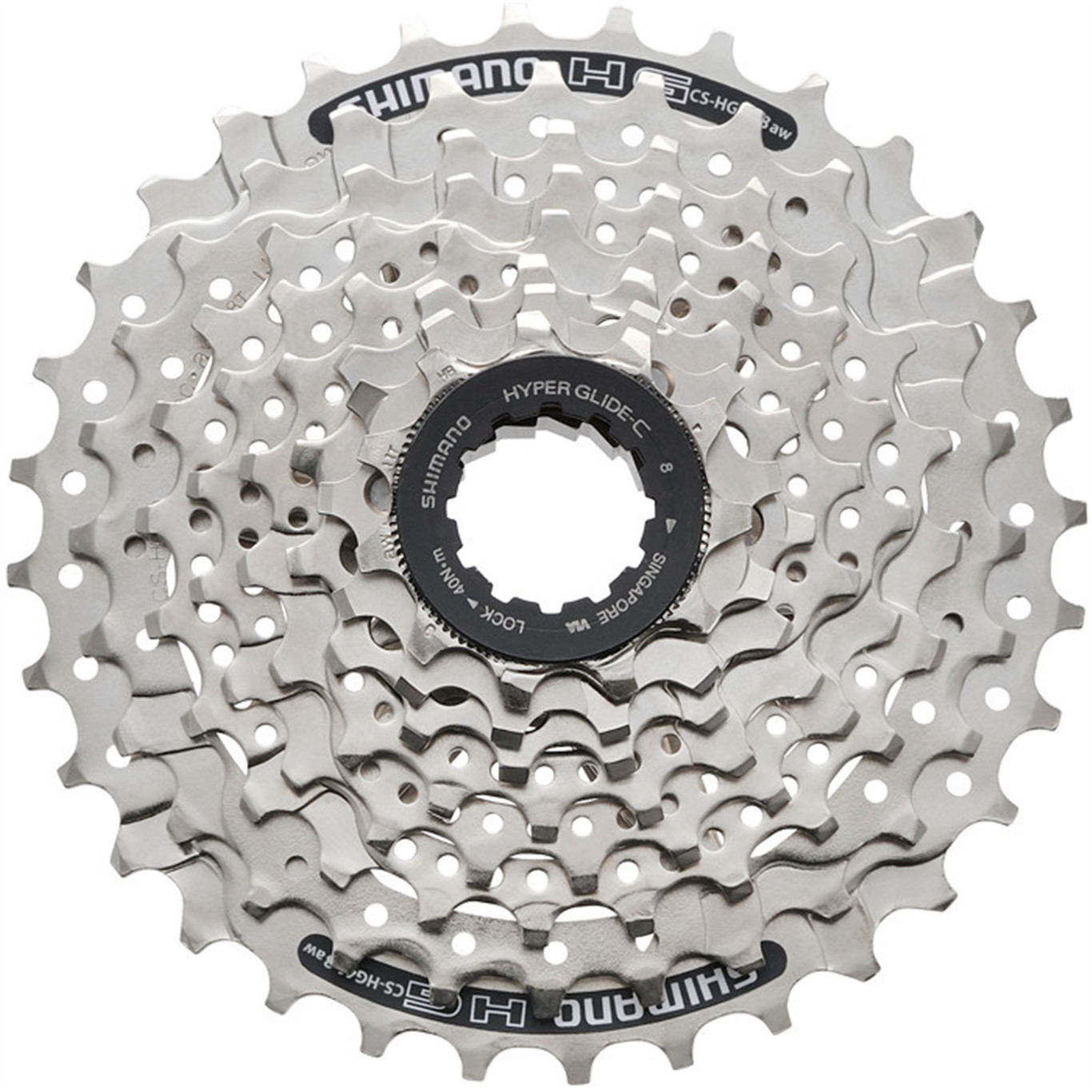 SHIMANO Kaseta zębatek CS-HG41 8 rzędowa. 11-13-15-17-20-23-26-30 ACSHG418130