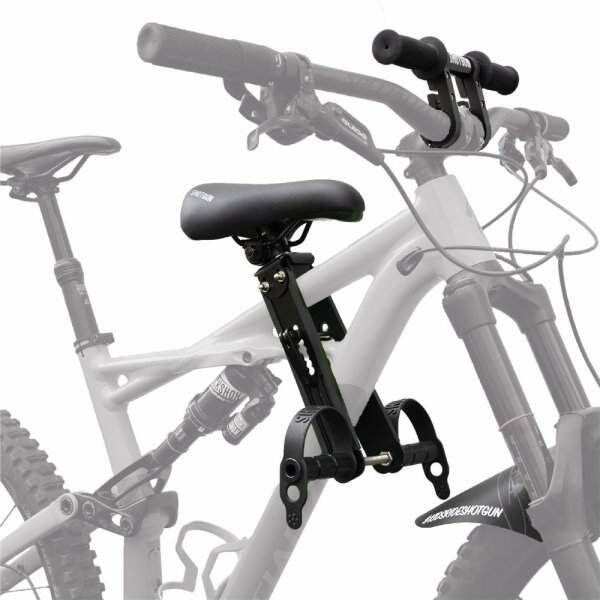 Shotgun Zestaw fotelik i kierownica rowerowa dziecięca shotgun seat handlebar combo czarny