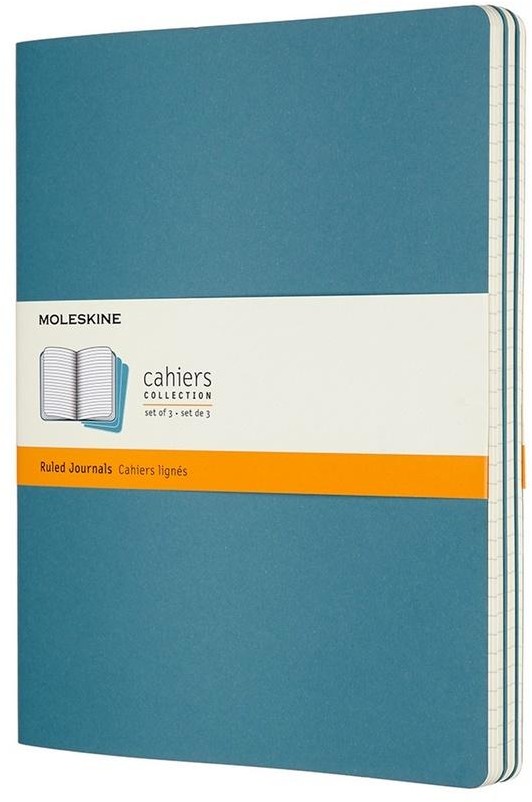 Moleskine Zestaw 3 zeszytów Cahier Journals 19x25 linie blue