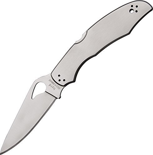 Spyderco Cara Cara 2, Stainless Steel Handle, Plain SPY-BY03P2