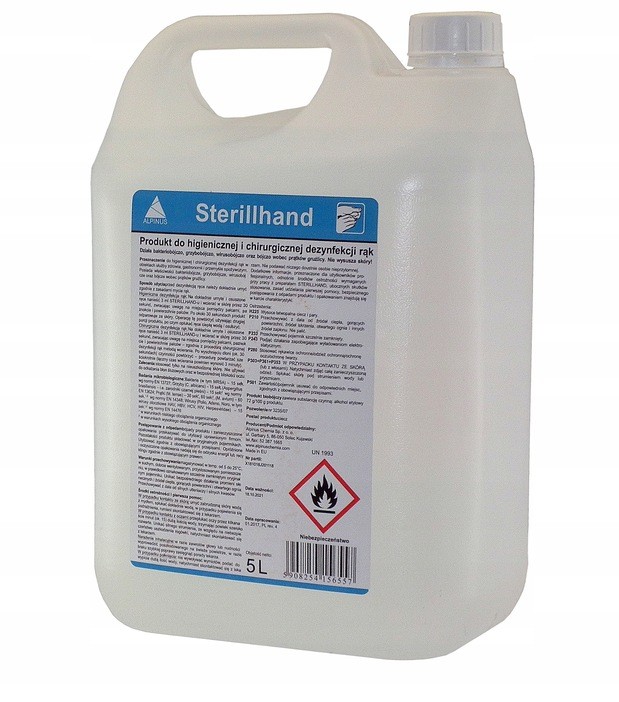 Płyn do dezynfekcji rąk skóry 5L Sterillhand