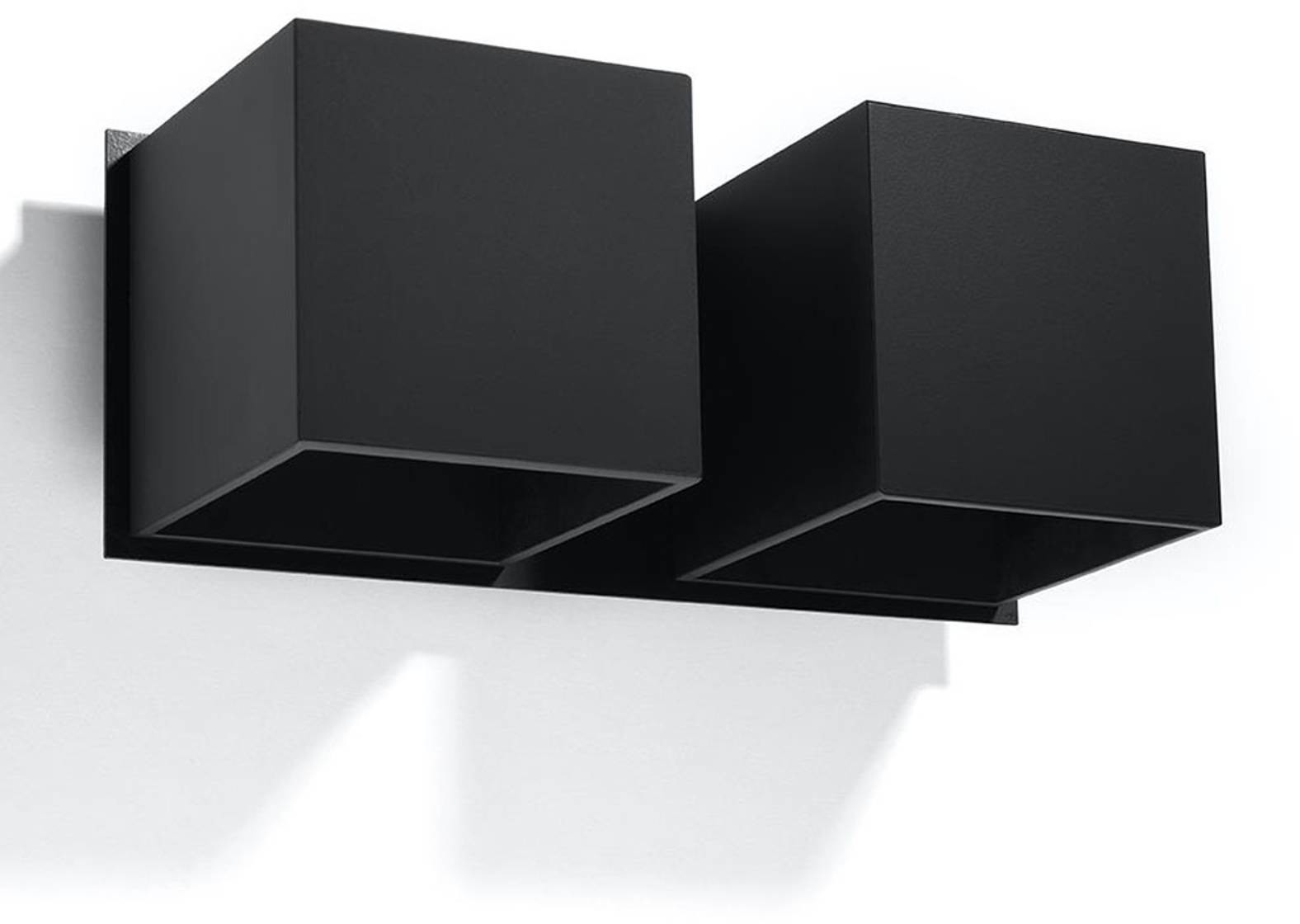 EULUNA Kinkiet Ara 2 up/down z aluminium 2-pkt. czarny