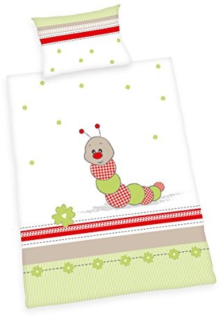 Herding 2485206063 Jana gąsienica zestaw pościeli, bawełna, wielokolorowa, 100 x 135 cm 2485206063