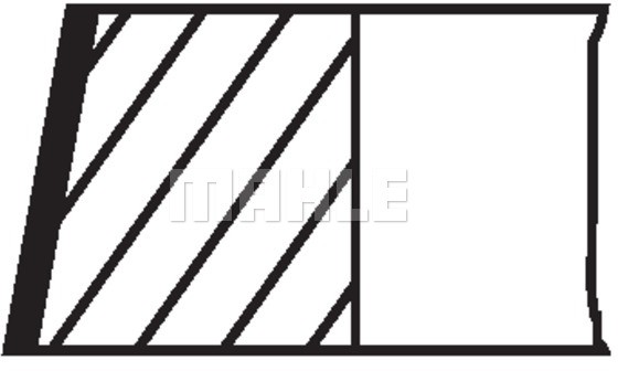 MAHLE PIERŚCIENIE TŁOKA 03318N0 MAHLE 81.01/1.2-1.5-2 STD AUDI A6 2,4 04-08 MAHLE 03318N0