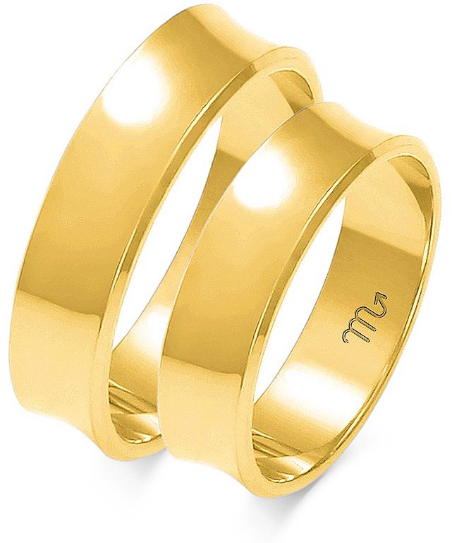 Złoty Skorpion Obrączki ślubne klasyczne O3 Au-O3