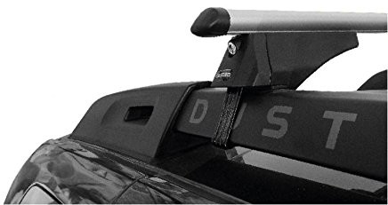 Menabo Auto dachtraeger gepaecktraeger bagażnik dachowy do nowych Dacia Duster 2013 2014 2015 2016 2017 One Reader nadają się znakomicie do Dacia Duster z poręczą z wytłoczonym napisem Duster. Spr NUOVADACIADUSTER001
