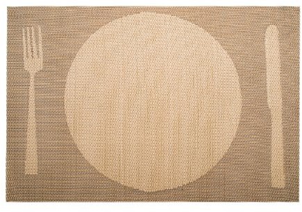 Lacor 66757 zestaw podkładek na stół 45 x 30 cm, beżowy 66757