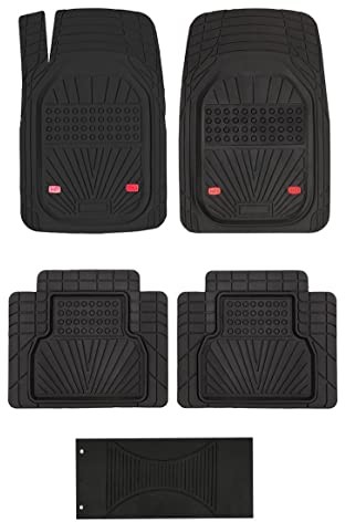 BREMER SITZBEZÜGE BREMER SITZBEZÜGE 5-częściowy zestaw mat podłogowych całorocznych, maty antypoślizgowe, z gumy, pasują do Mazda 3 Gen. 3 samochodów osobowych, ciężarowych, autobusów, SUV lub przyczep kempingowych 4064849866896