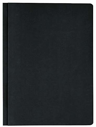 Elba 100421223 Smart Line podwójne skoroszyty, opakowanie 50 sztuk, z kartonu manilakowego 320 g/m, kolor czarny 100421223