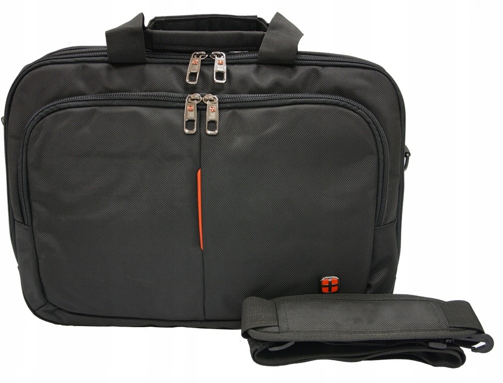 New Bags Torba Na Ramię Na Laptopa Czarna 15 Cali