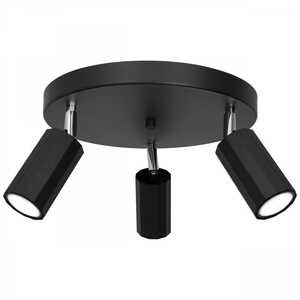 Luminex Bello 1773 plafon lampa sufitowa spot 3x8W GU10 czarny