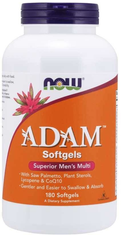 Now Foods Multiwitamina i Składniki Mineralne dla Mężczyzn ADAM (180 kaps.)