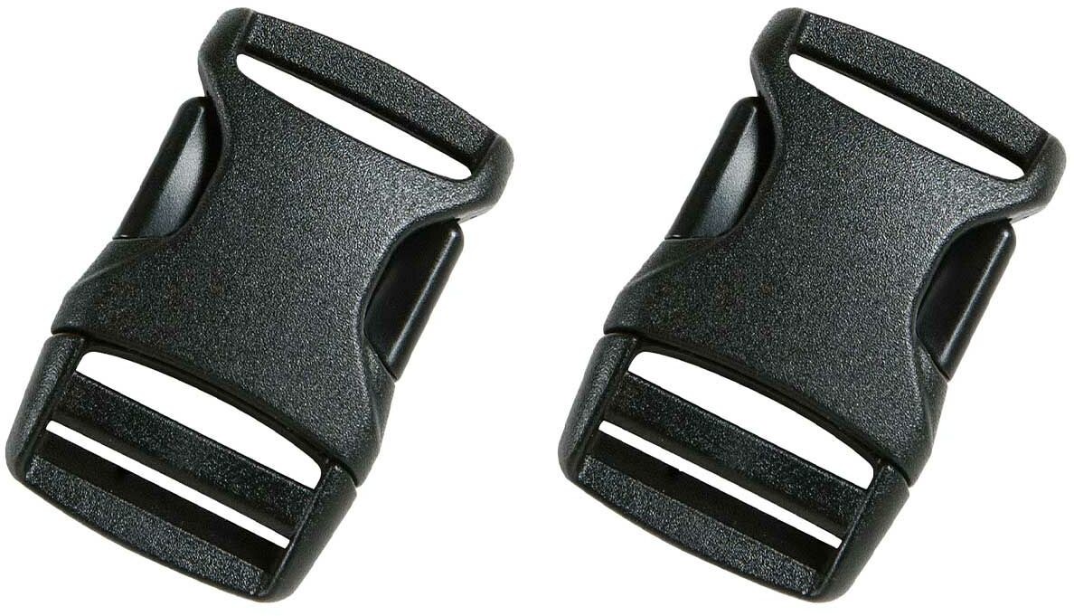 Tatonka Klamra Tatonka zatrzaskowa 25 mm Black - 2 szt. (3370.040) 3370.040