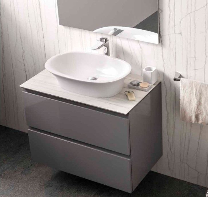 RAK Ceramics Ceramics Sensation Umywalka nablatowa 60x38 cm biały lśniący SENCT6000AWHA