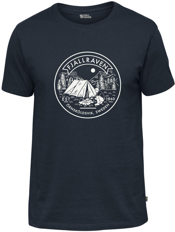 Fjällräven Fjällräven Lägerplats Bluzka z krótkim rękawem Mężczyźni, navy XS 2021 Bluzki wspinaczkowe z krótkim rękawem F81950-560-XS