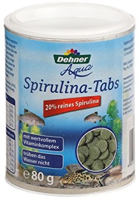 Dehner rozpychacz Aqua ozdobnych pokarm dla ryb, Spirulina-Tabs, 90 sztuk (80 G)