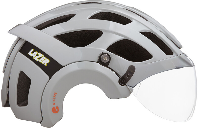 Lazer Anverz NTA MIPS Helmet with LED, szary M | 55-59cm 2022 Kaski miejskie i trekkingowe FA003711232