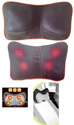 GMMH Urządzenie do masażu, na ramionach i szyi do samochodów i napięcia domu Shiatsu Massage poduszka na plecach na podczerwień