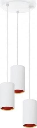 Spectrum LED Lampa sufitowa LED CHLOE GU10 x3 IP20 biała złota zwis baza okrągła unihimp 9289-uniw