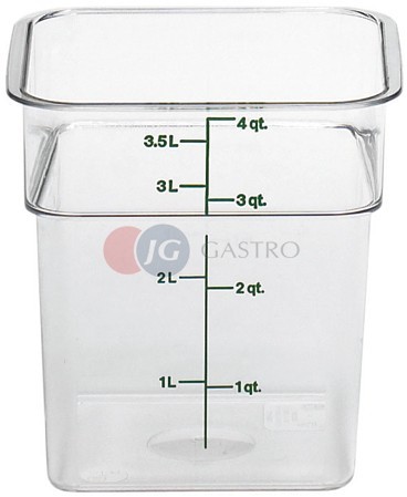 Cambro Pojemnik z miarką z poliwęglanu 3,8 l 4SFSCW/135 4SFSCW/135
