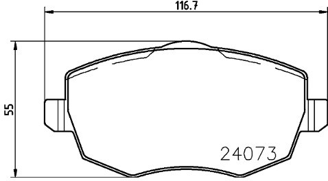 Mintex Zestaw klocków hamulcowych, hamulce tarczowe MDB2656