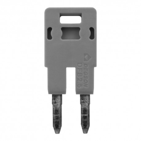 DEGSON Mostek wtykowy 2-biegunowy do złączek szynowych DS2.5 DGN 3985 DFB2.5-02P-11-00A(H)