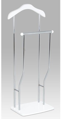 Stojak na ubrania Dustin chrom / biały, 45 x  108 cm