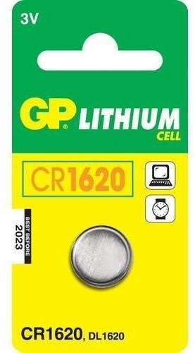 GP GP LITHIUM BUTTON CELL CR1620 CR1620 1-P