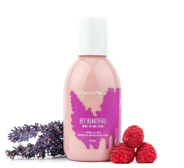 Uoga Uoga Uoga Uoga, żel pod prysznic z lawendą Hey Beautiful, 250 ml