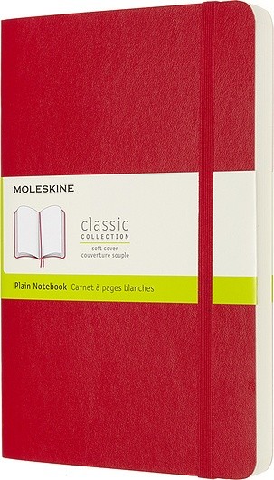 Moleskine Notes Classic L czerwony gładki miękka oprawa 400 stron MOQP618EXPF2