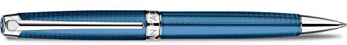 Grand Caran d-Ache genewskiego Twist Reign ball point Pen/ciemny błękit 1pice dokładnego oczyszczania (S) długopis (Twist Reign ball point Pen, niebieski, niebieski, drobna/średnia, okrągły, srebrny) 4789.168