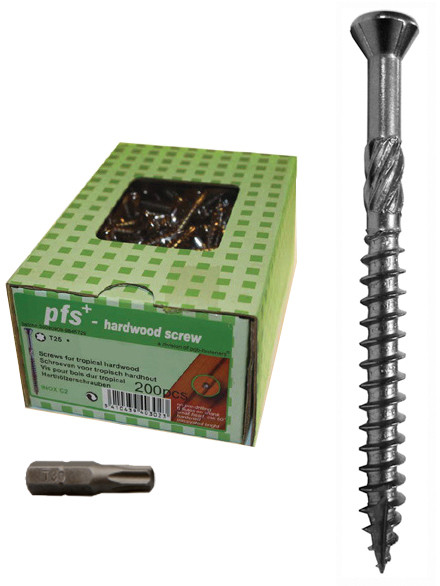 Nierdzewne wkręty tarasowe do tarasów 4,5x70- 1000