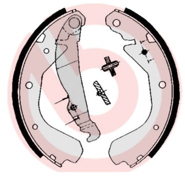 BREMBO Szczki hamulcowe - komplet S 59 509