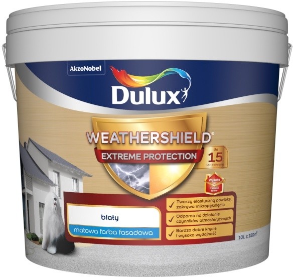 Dulux Farba elewacyjna Dulux Ultimate biała 10 l 5311798