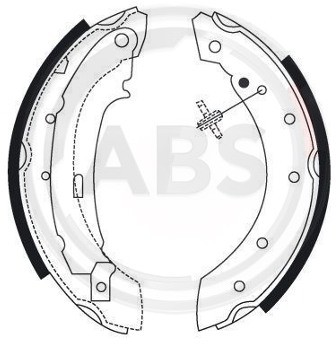 A.B.S. Zestaw szczęk hamulcowych 8895